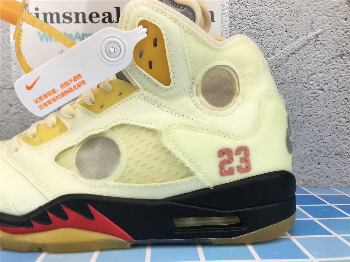 OG Batch Off-white x Air Jordan Retro 5 SP DH8565 100